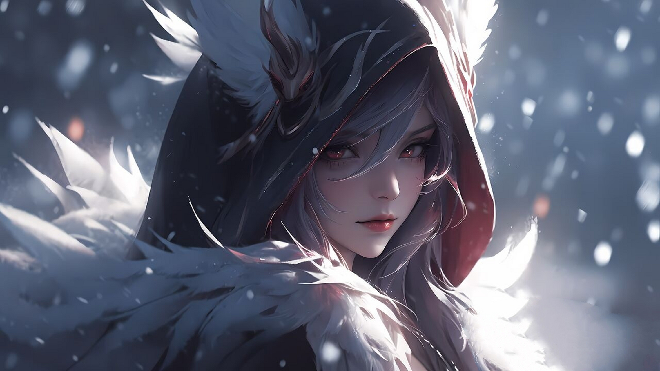 lol头像丨lol壁纸丨逆羽·霞 我怎能拒绝共舞一曲的邀请呢~  画师