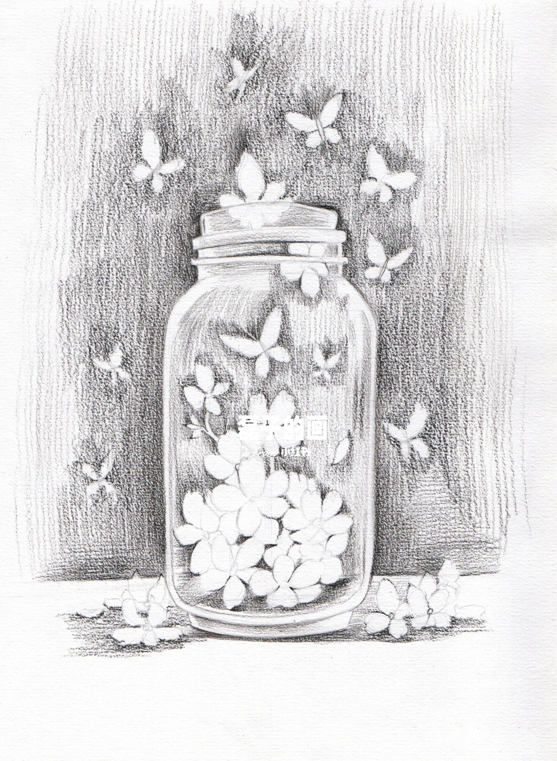 唯美简单素描画四个步骤搞定