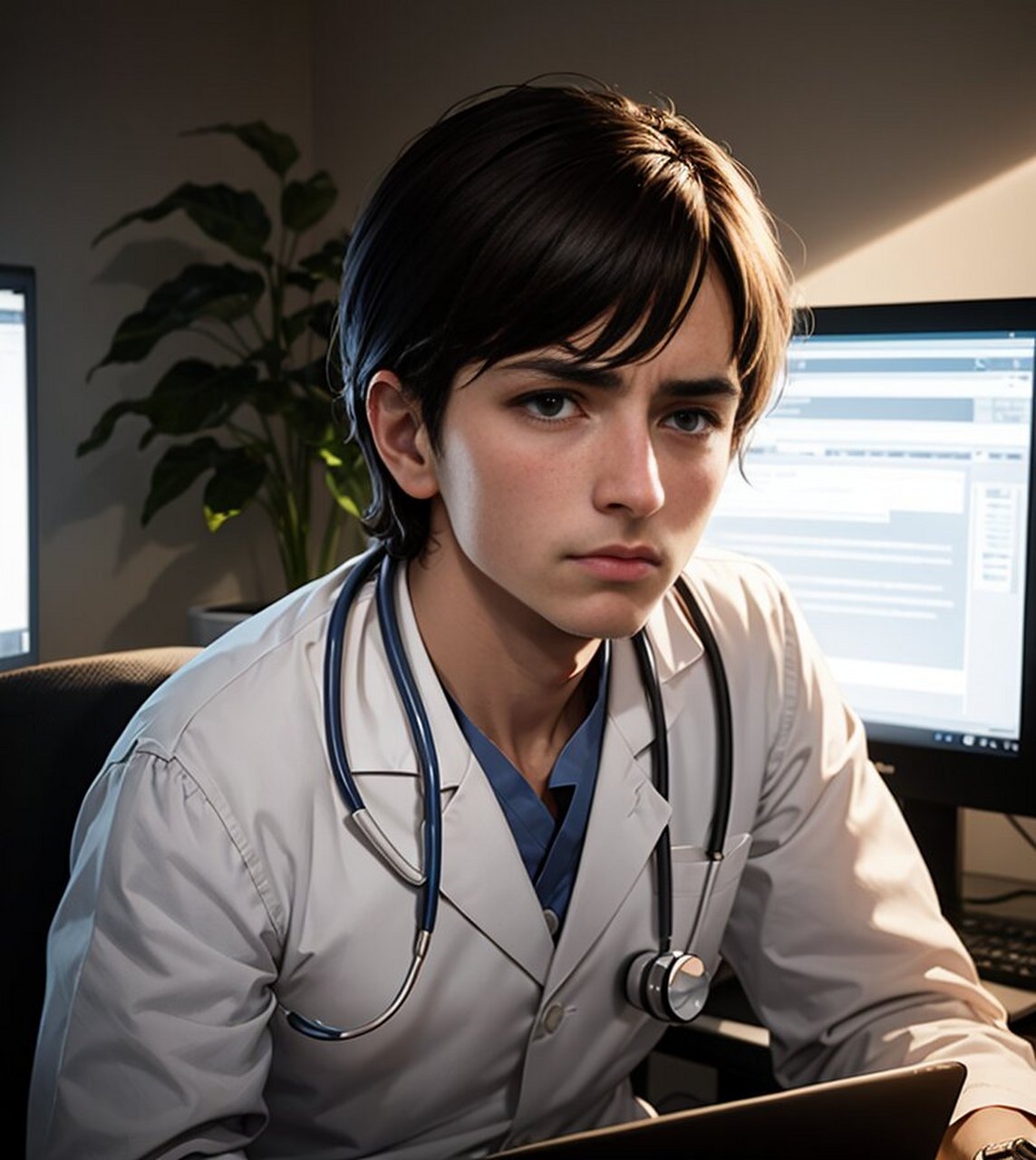 卡通头像 | 认真工作的男医生 卡通头像 | 认真工作的男医生0202