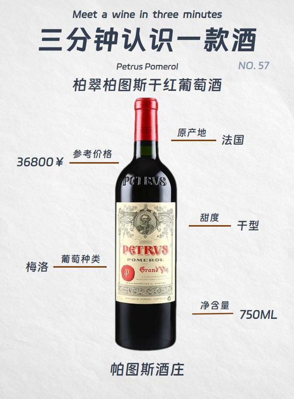 no.57三分钟认识一款酒|柏翠柏图斯干红葡萄酒