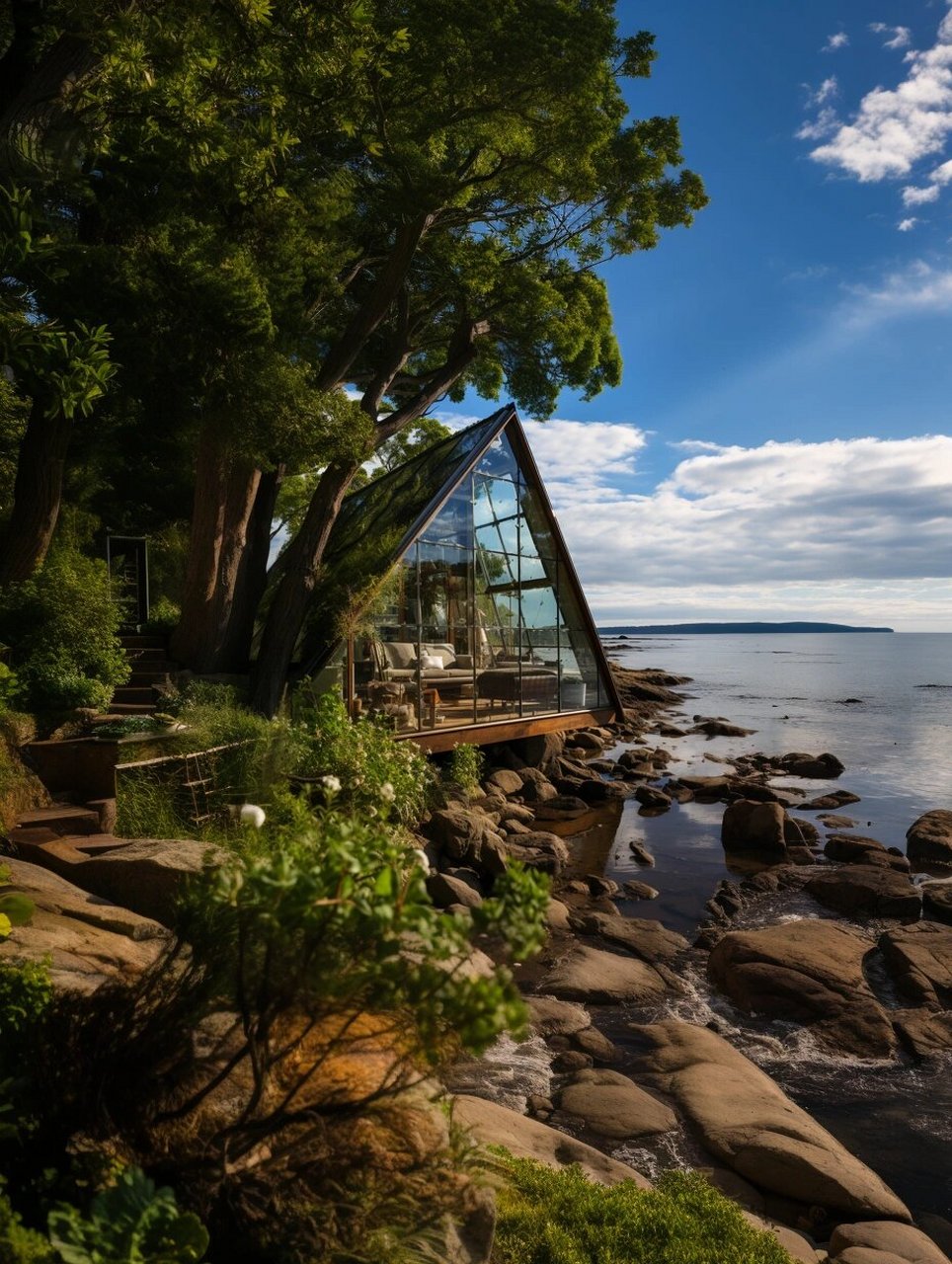 沿海玻璃小屋的绝美风景 今天我要向大家推荐一座让人心驰神往的沿海