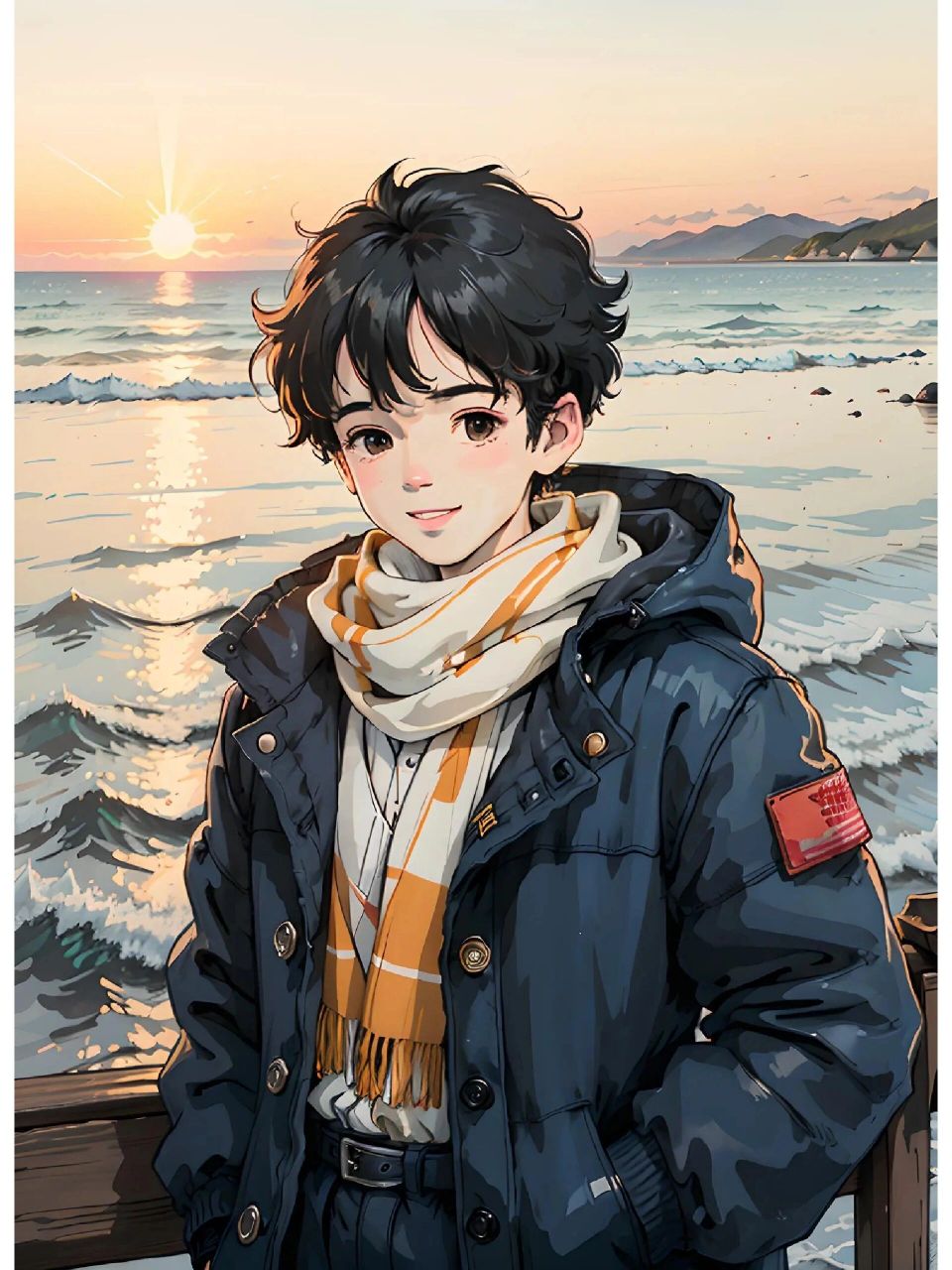 干净帅气的大男孩|海边|男生头像 帅帅的大男孩,魔鬼的身材,要有多帅