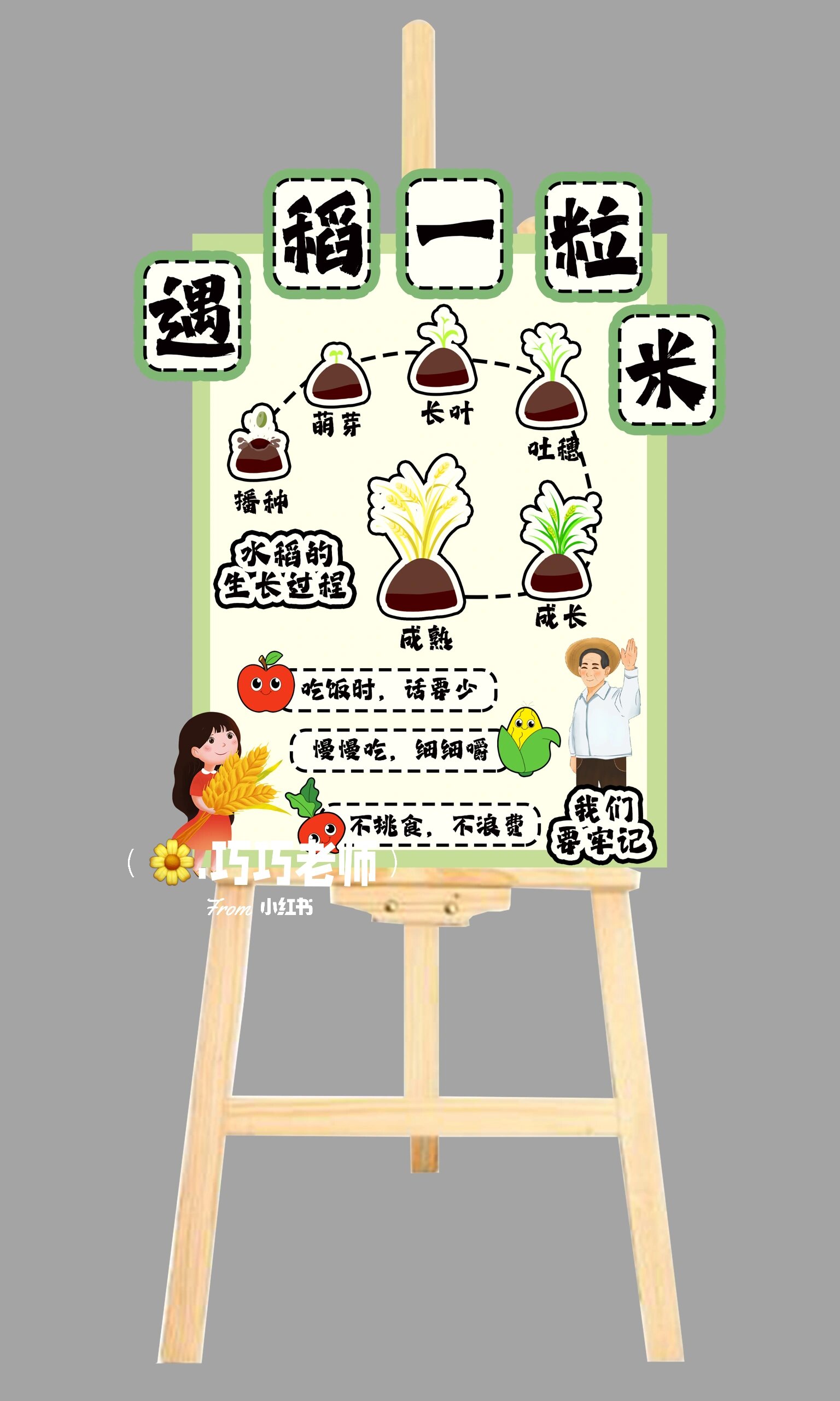 世界粮食日展板合集|幼儿园环创素材 ⭕️珍惜食物
