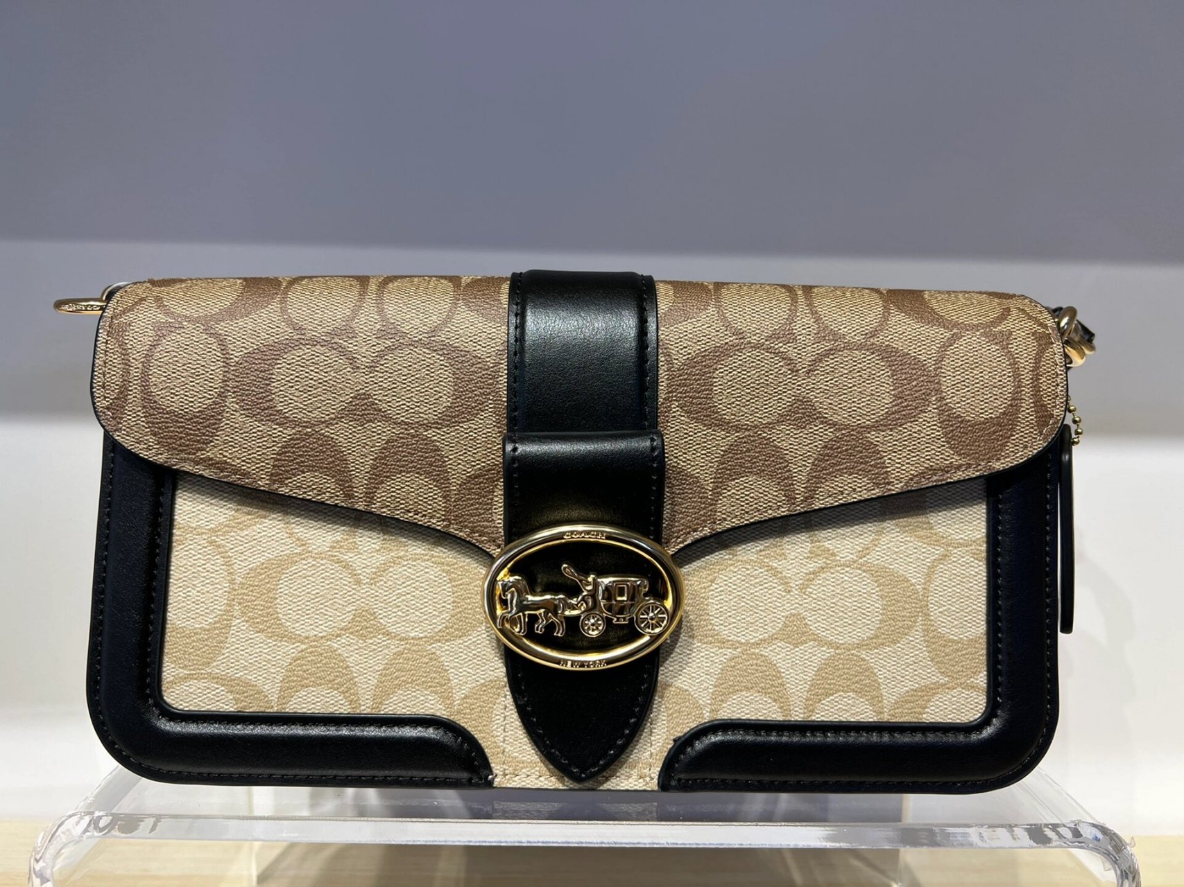 coach | georgie 酒神包 实物比照片还要美的卡其老花配色 高级感经典