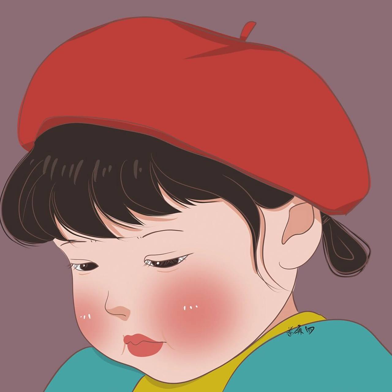 插画 | 头像 |小红帽～ 图片92二改92商用92去签名 搬运临摹请