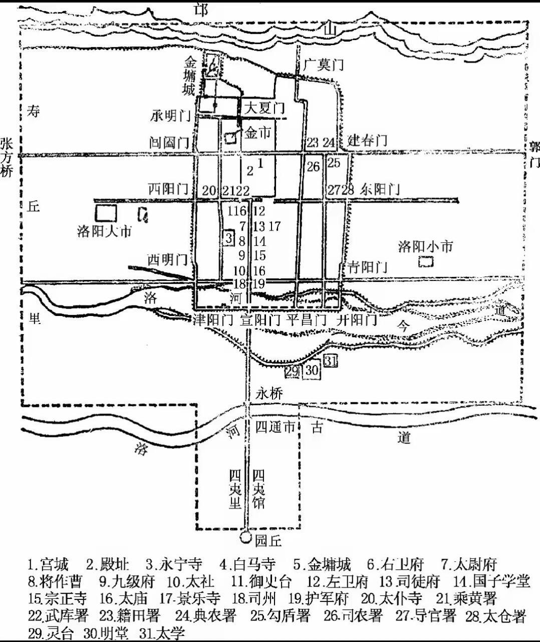 3,隋唐长安城:面积84平方公里,人口最多时超过100万.
