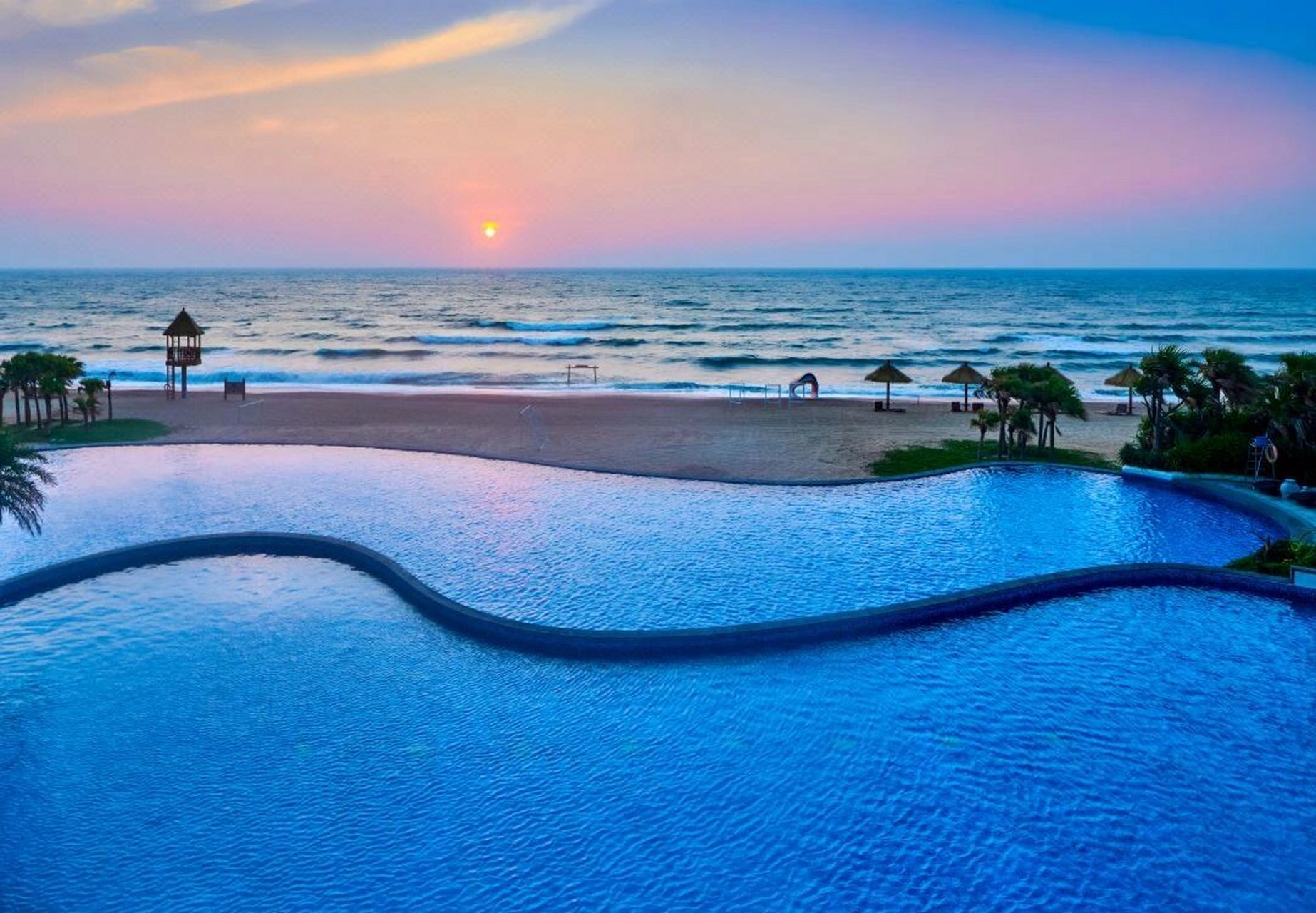 人均200 6015住无边泳池五星酒店海景房 檀悦都喜天丽度假酒店,一