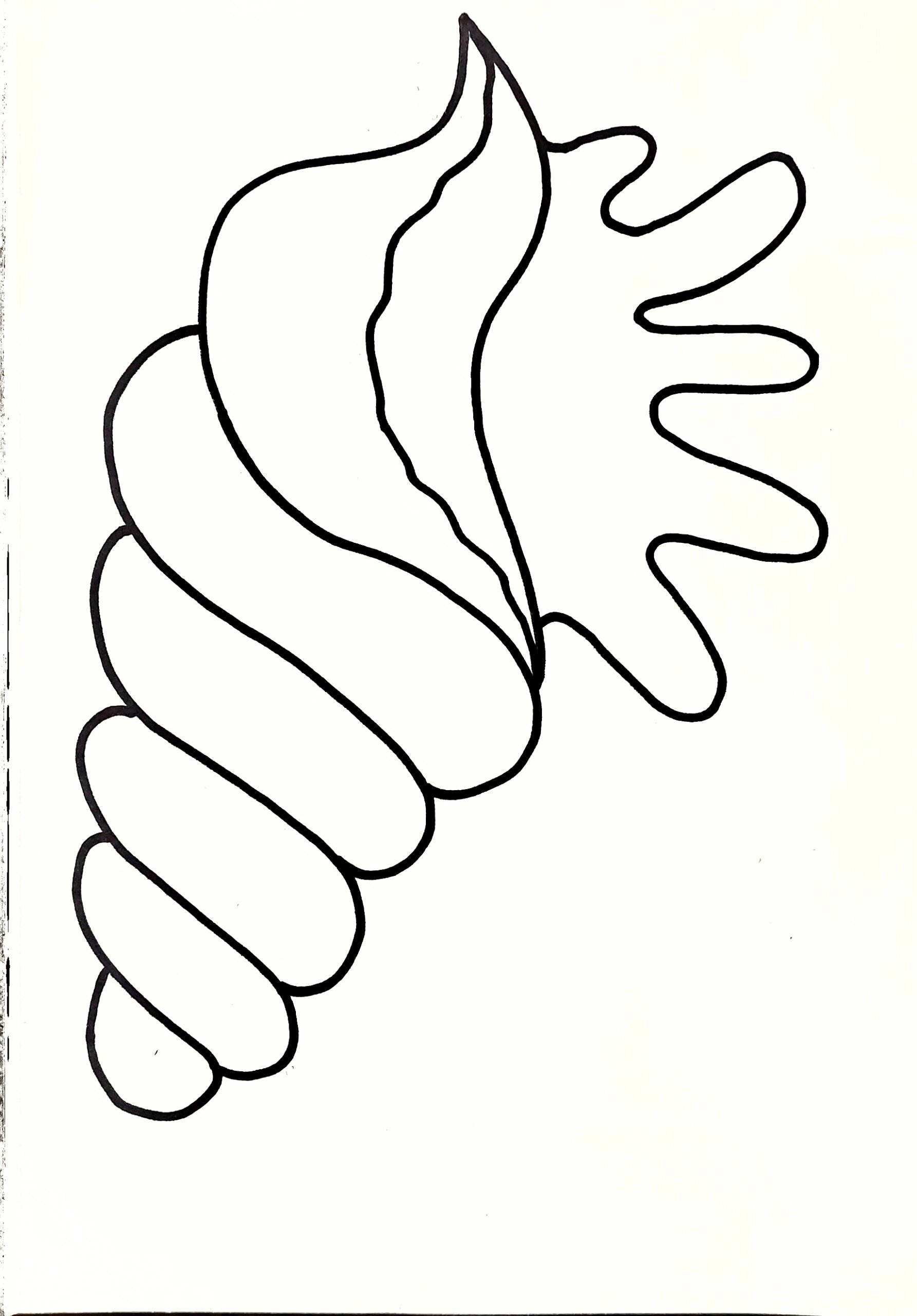 《海螺》儿童画