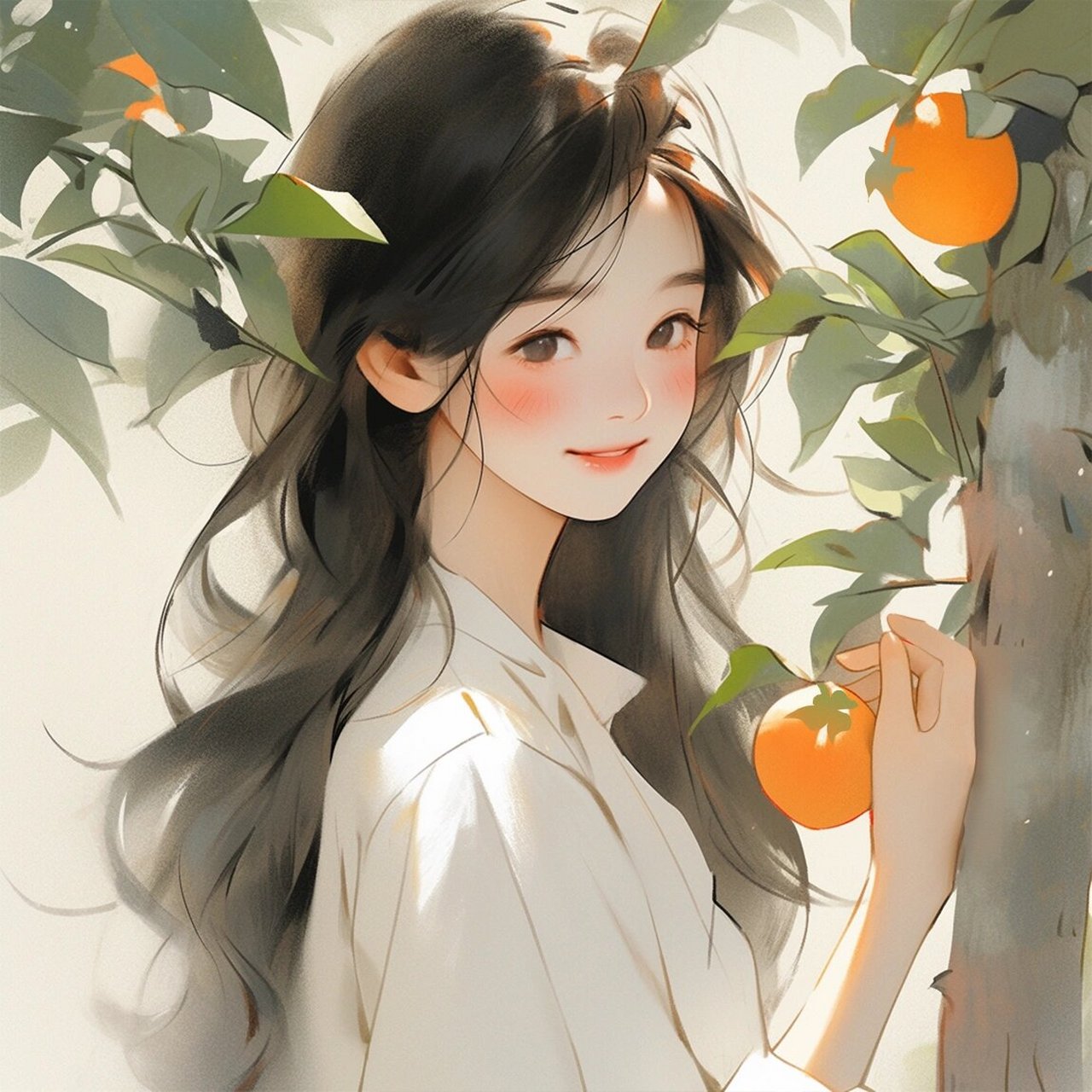 女生头像|好运buff柿柿如意的女生头像 美好生活 柿柿如意