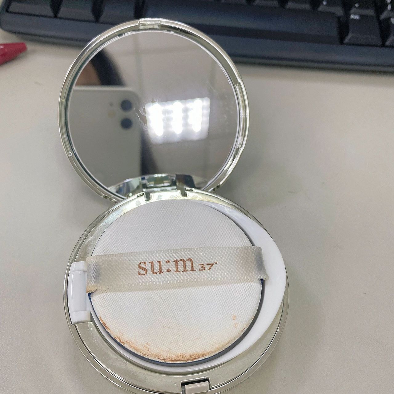 苏秘呼吸sum37蓝色惊喜水份气垫cc01号测评 性价比:很高,200不到一共3