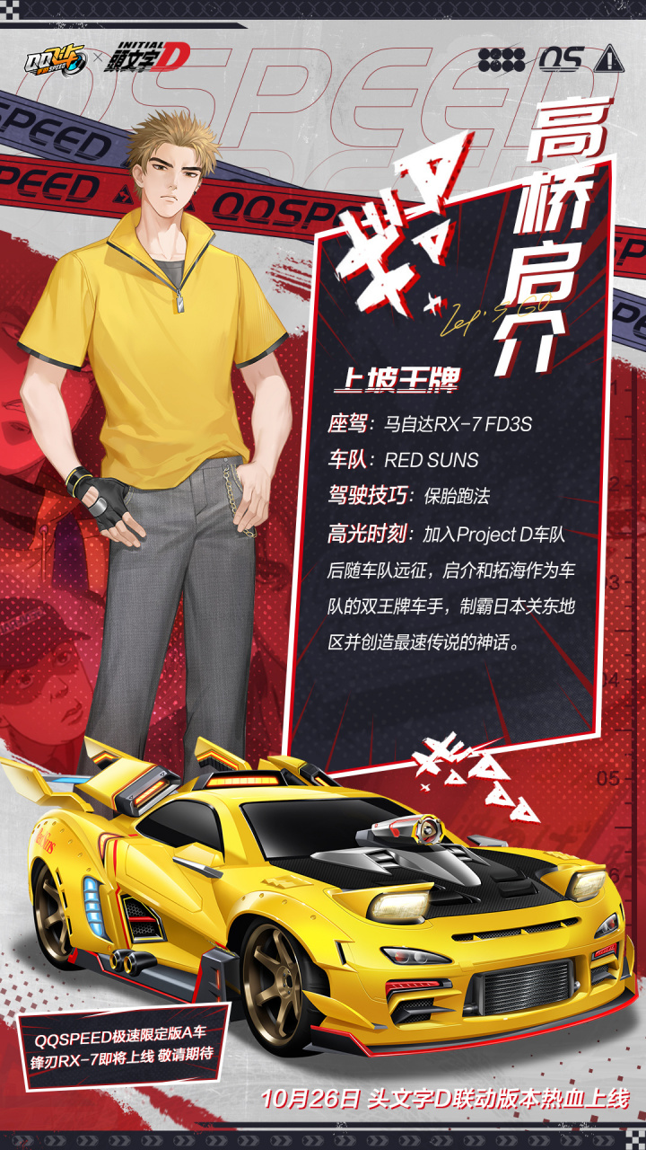 07上坡王牌——高桥启介人物角色资料公开!