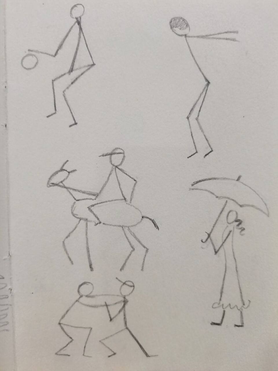 控笔练习/火柴人集合/谁都能画的小人儿 拿起画笔,就是开心[庆祝]