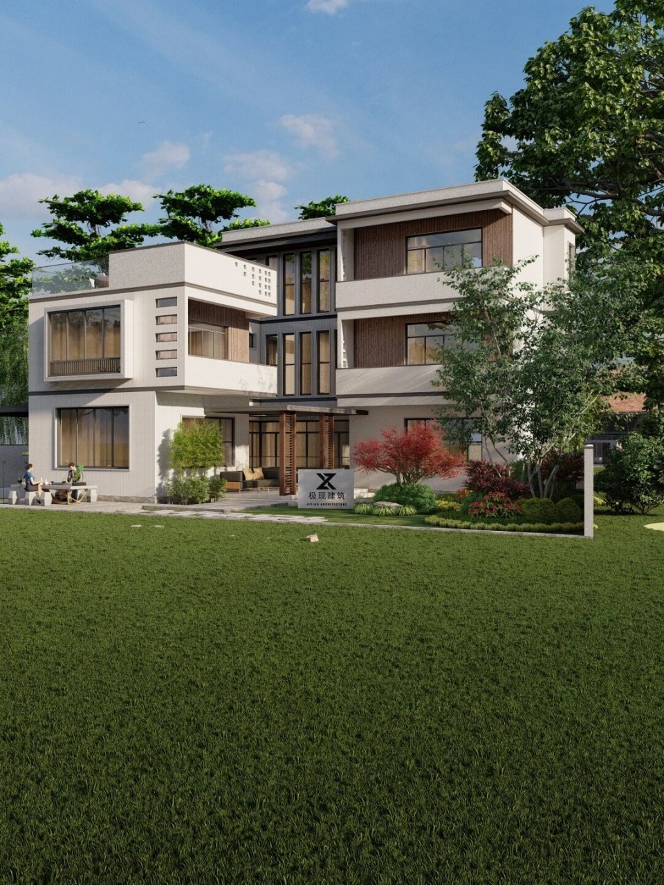 广东惠州丨三层l型现代风自建别墅设计图 92工程概况 项目地点丨