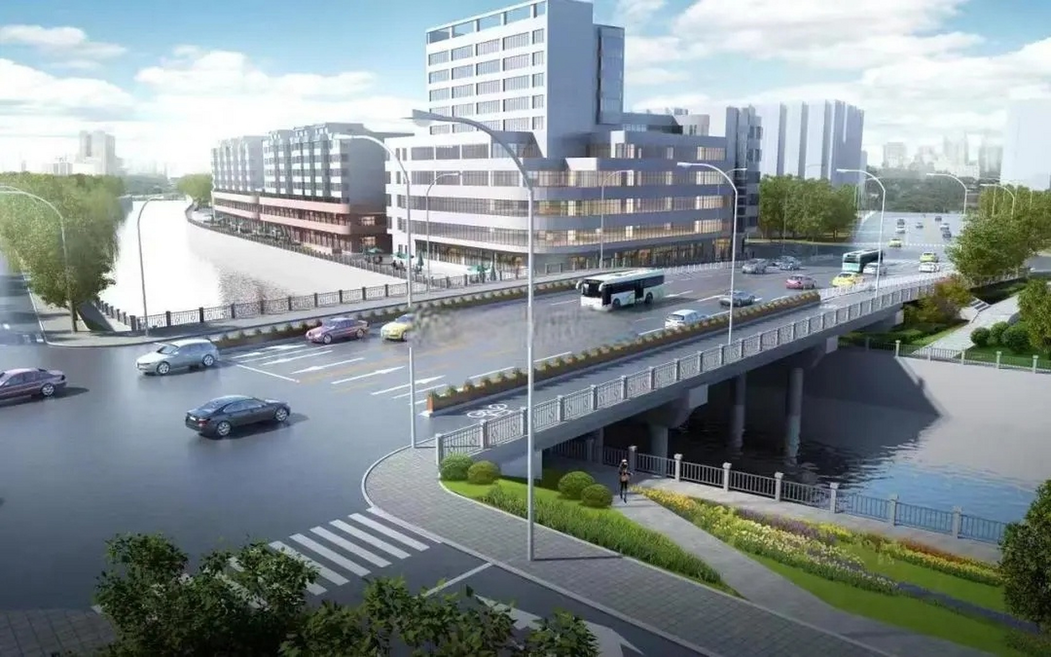 盐城市区南门桥改造最新效果图#盐城头条