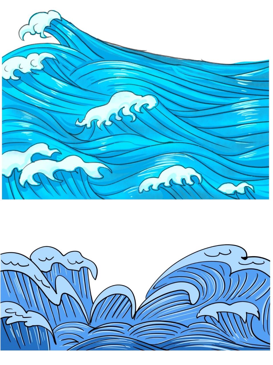 免扣素材|国潮风浪花98png免扣素材合集 喜欢99海浪98浪花94