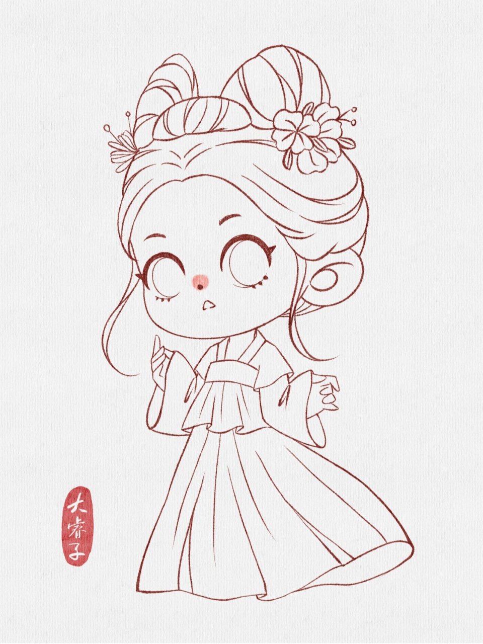 动漫人物简笔画少女简单Q版(动漫人物简笔画 少女简单又漂亮 入门)