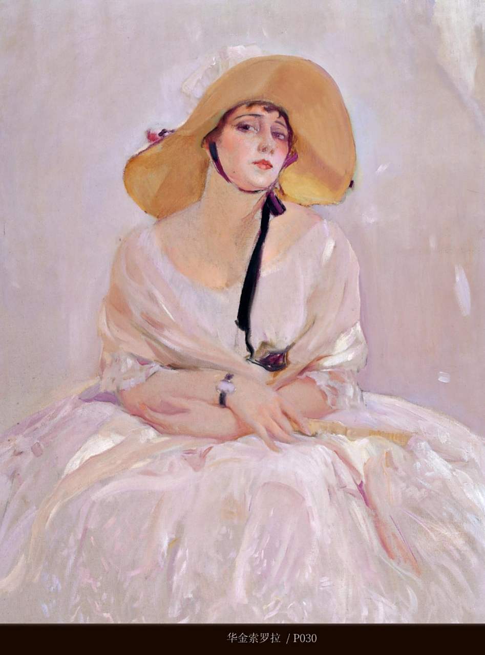 华金索罗拉油画人物人物肖像