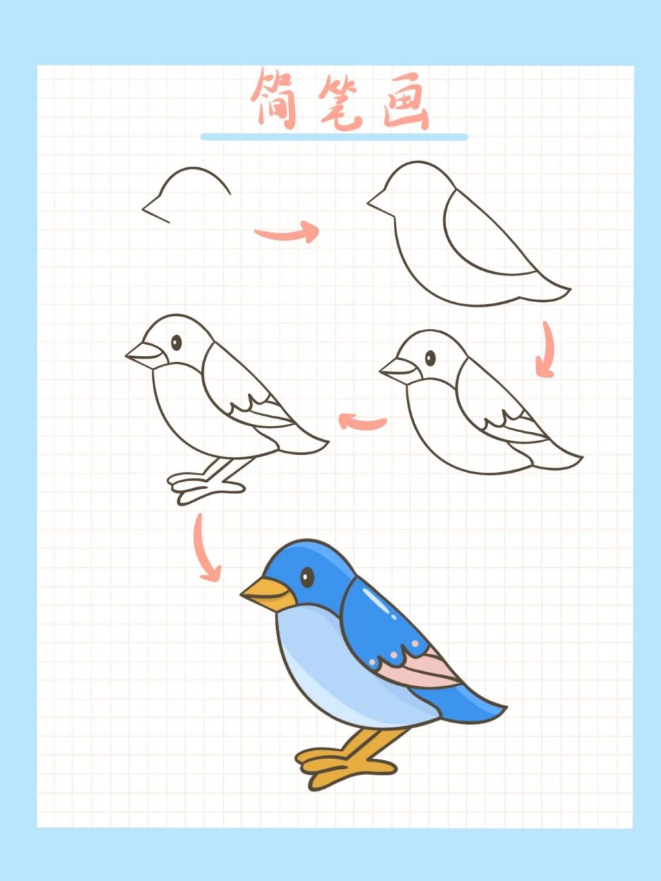 小鸟简笔画