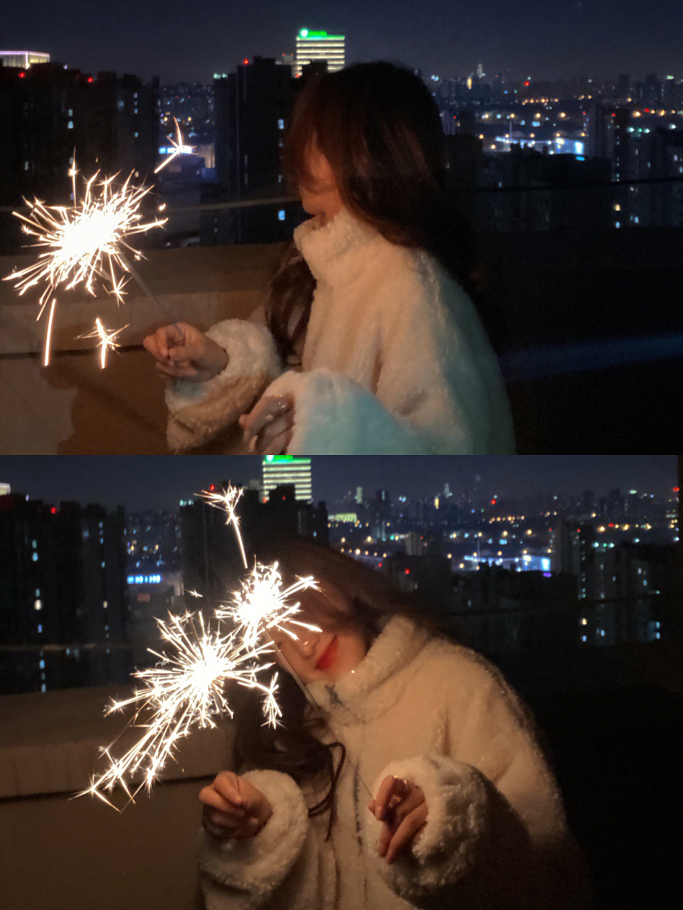 烟花棒拍照93|新年必备的仙女棒照片 附滤镜 仙女棒刚好31号到了