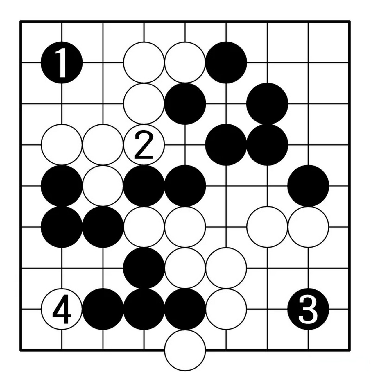 9路围棋比赛下出了3个金柜角,有意思.