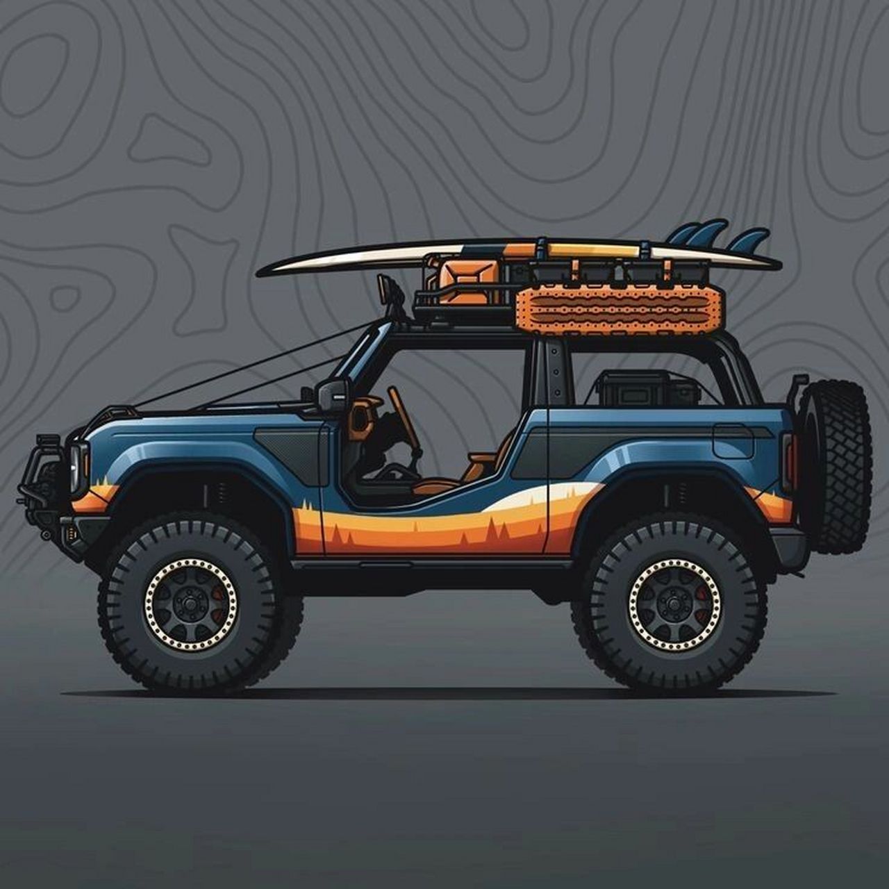 09你们要的越野车绘画素材3来了～96 96分享第三篇粉丝要的越野