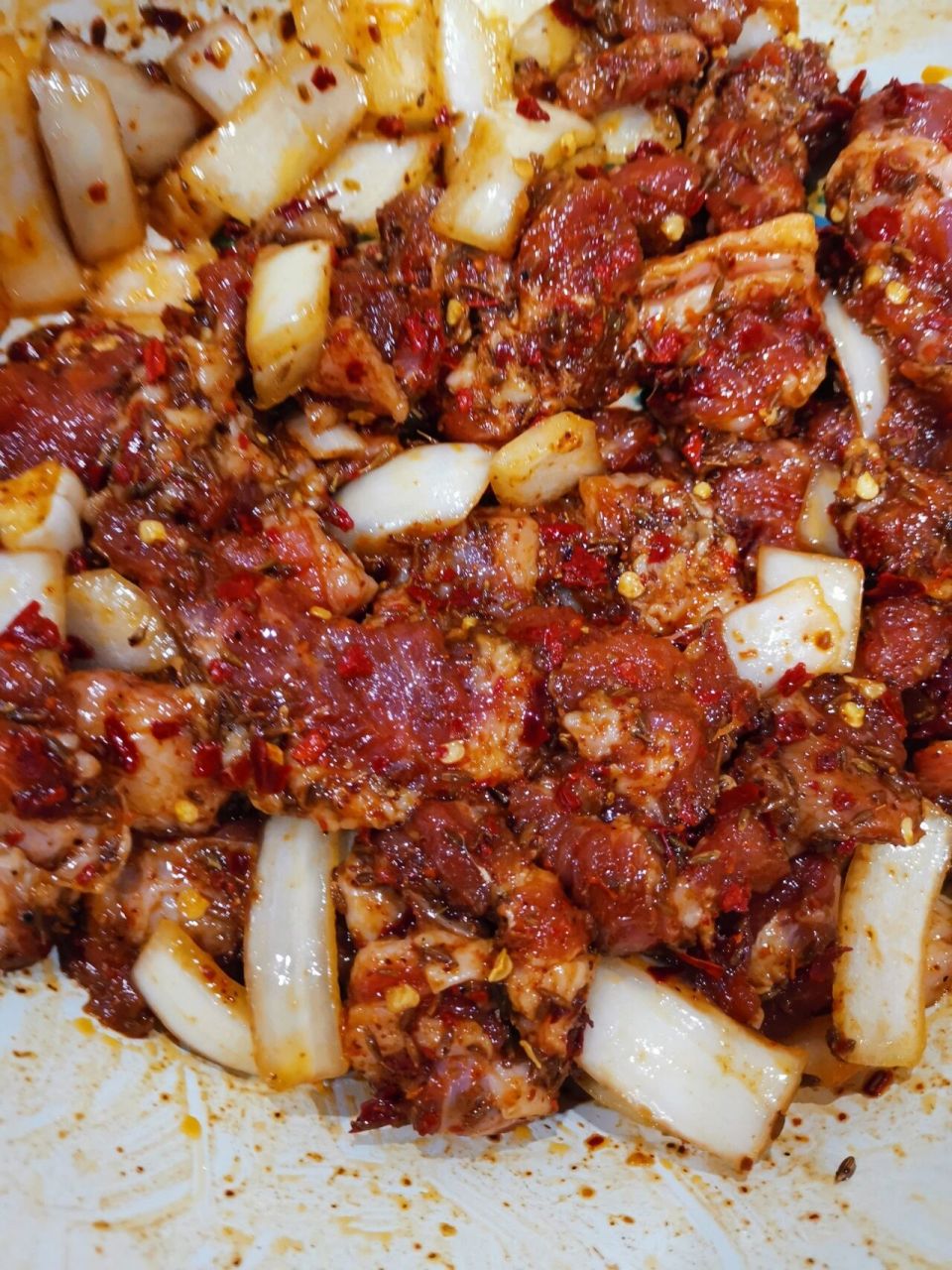 一抢而空的孜然牙签羊肉 嫩滑好吃的孜然羊肉 1.