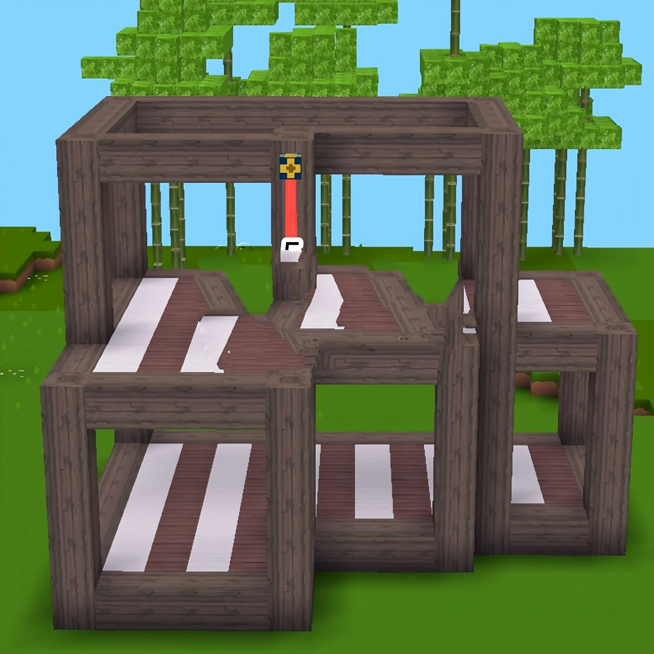 迷你世界桃林小屋め建筑教程