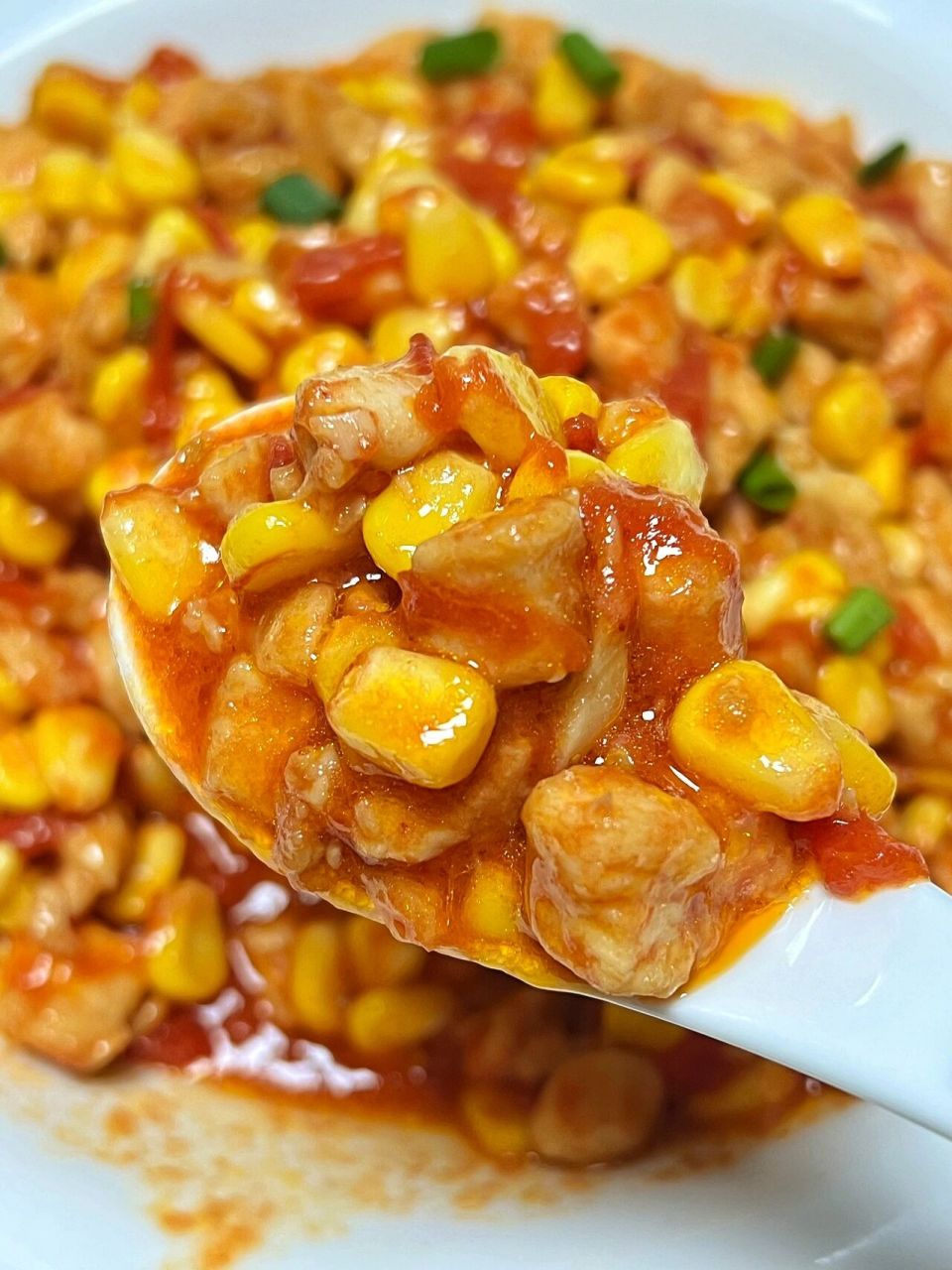 孩子超喜欢 今天来做一道玉米粒炒鸡丁99 玉米和鸡丁嫩嫩的!