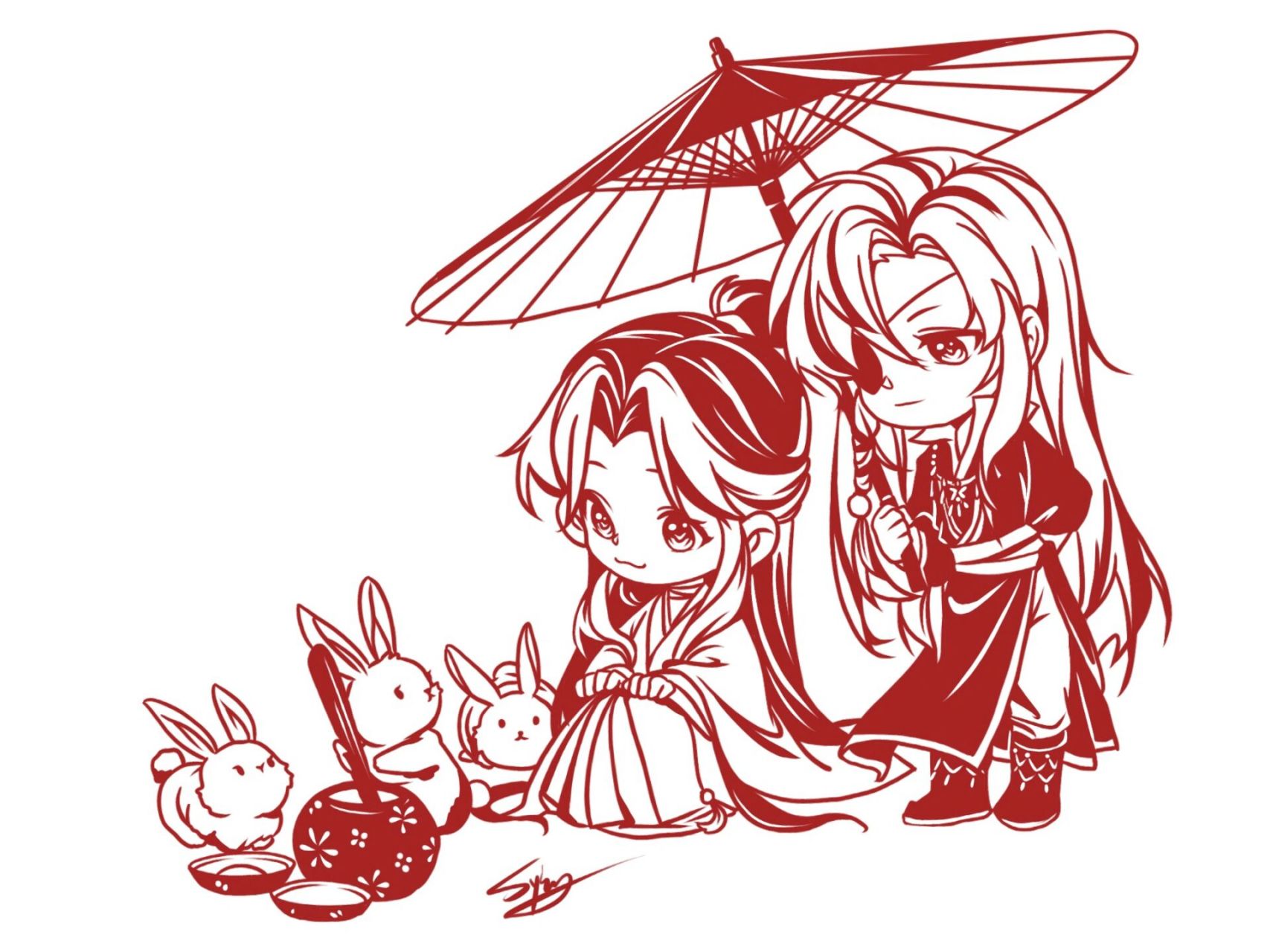 剪纸底稿|花怜 需要自取