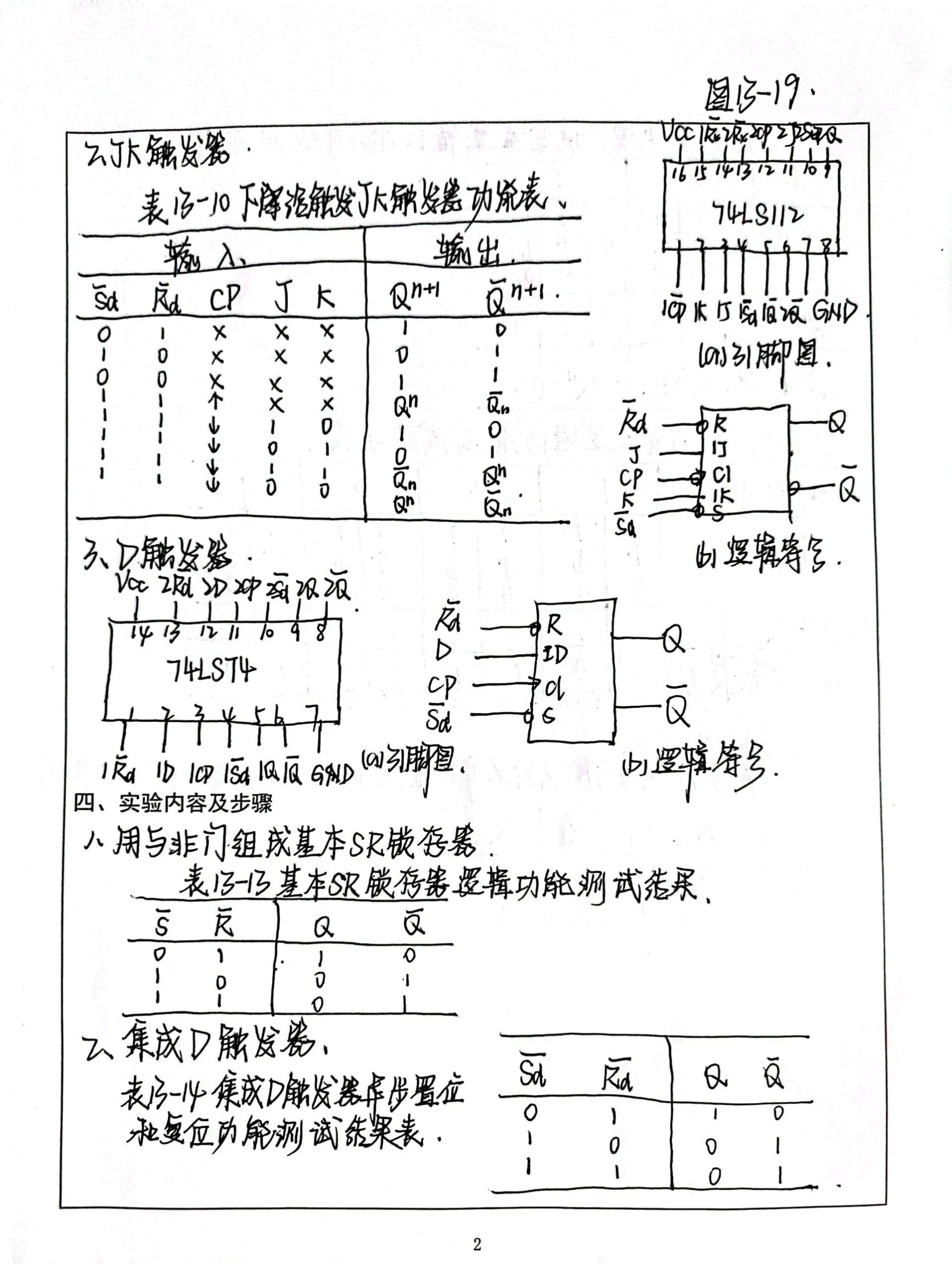 jk触发器接线图图片