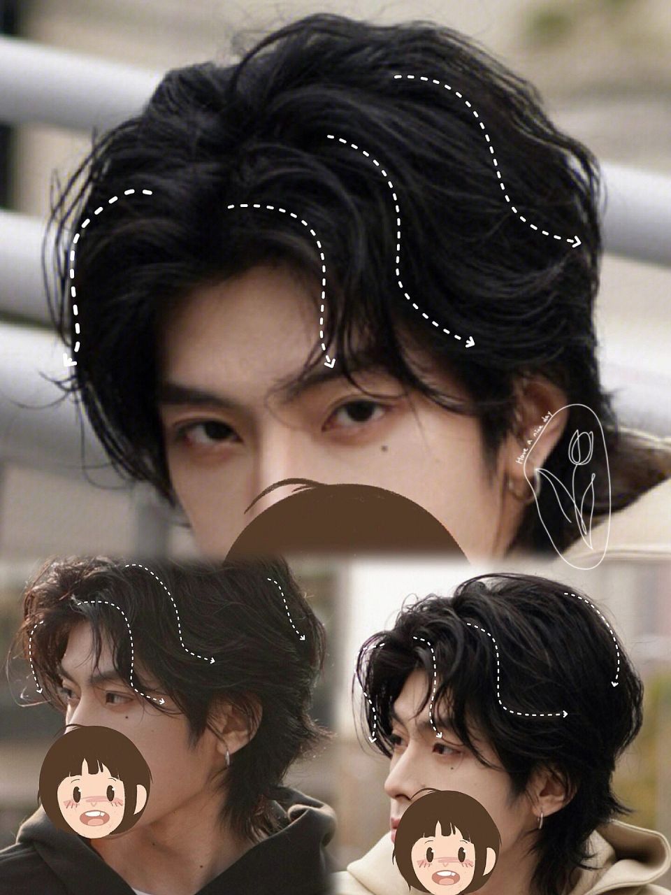 马上换季了,留长发的男生是不是在蠢蠢欲动准备烫发～ 推荐一款帅气有