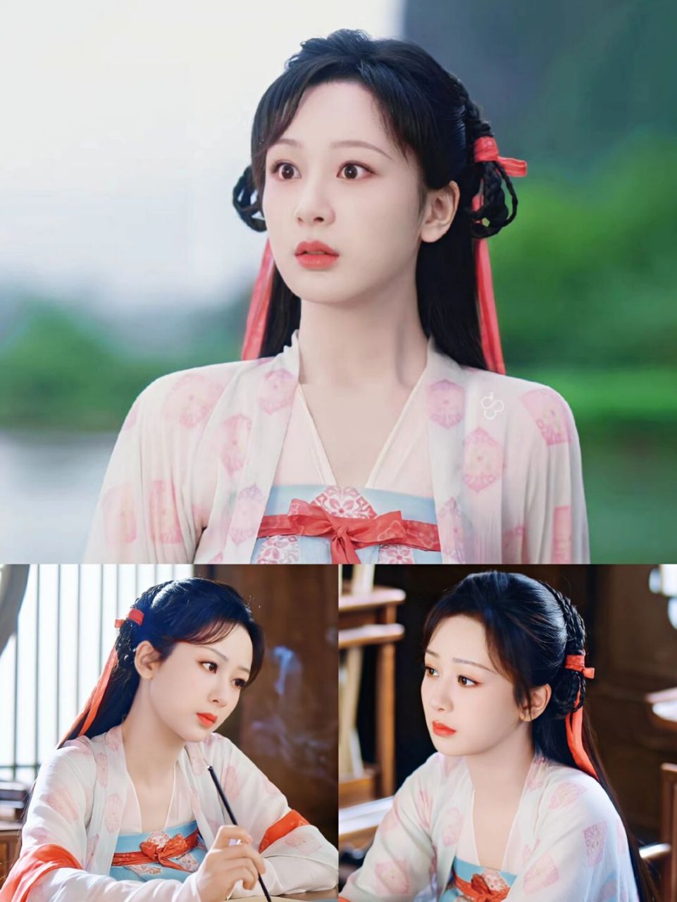 杨紫颜淡这两集的造型又惊艳到我了,一套可爱一套小俊俏,确实是又白