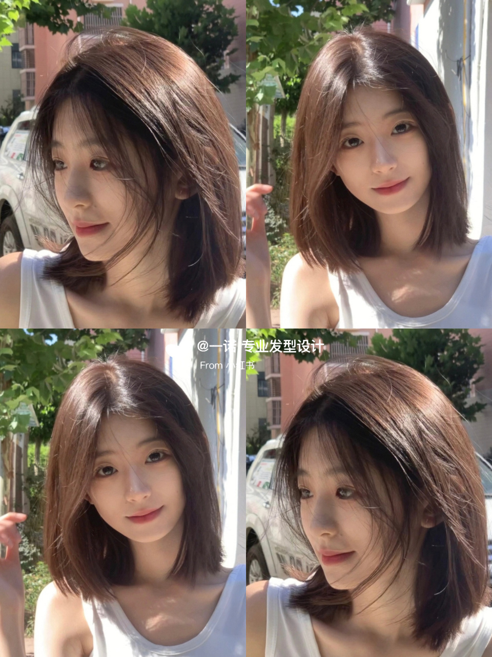 超级适合圆脸,方脸,国字脸女生的锁骨发发型 ————94给大家推荐