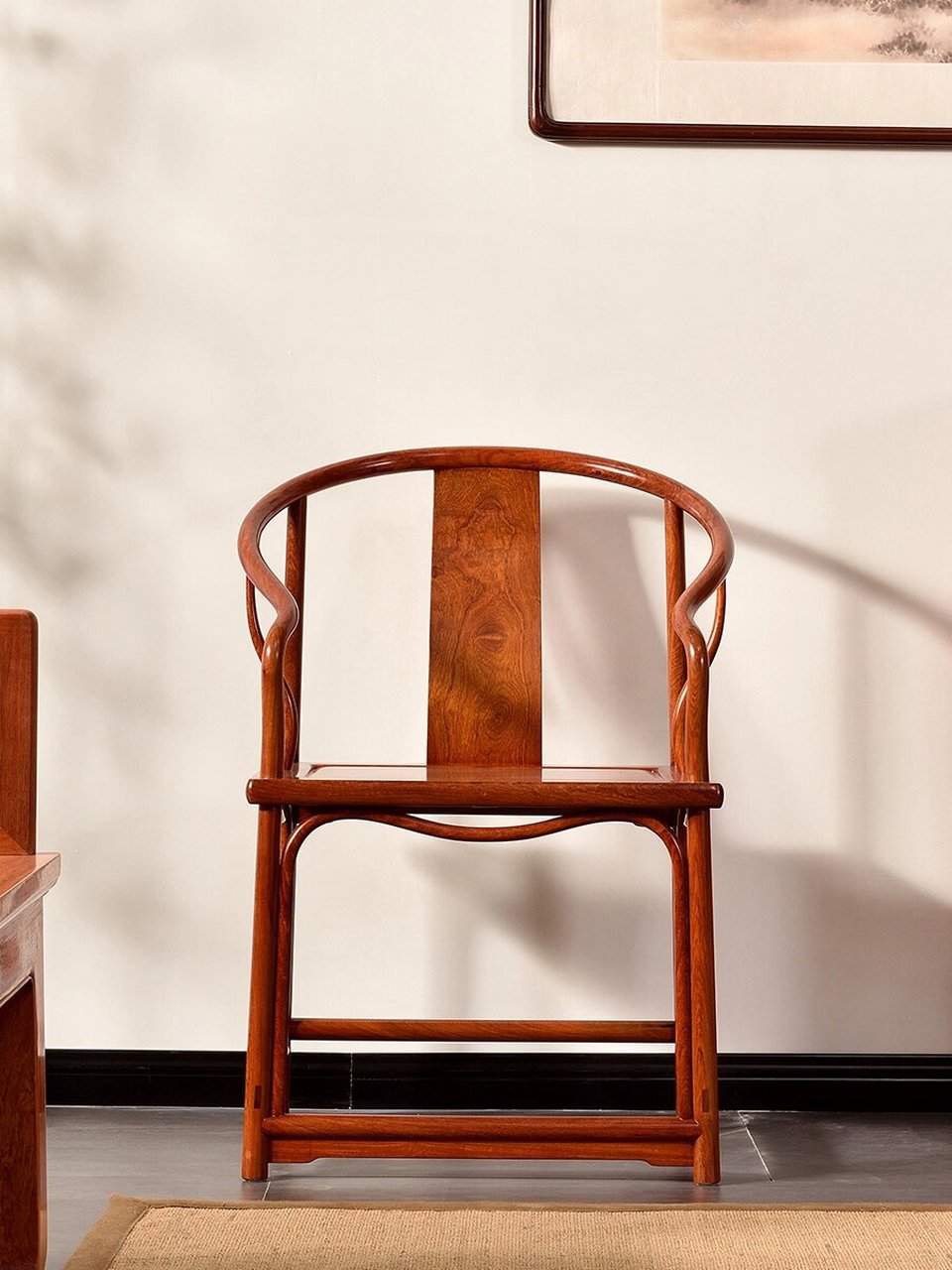 安思远藤条垂手素圈椅 经典苏作明式家具 来源:锦瑟华年一安思远私人