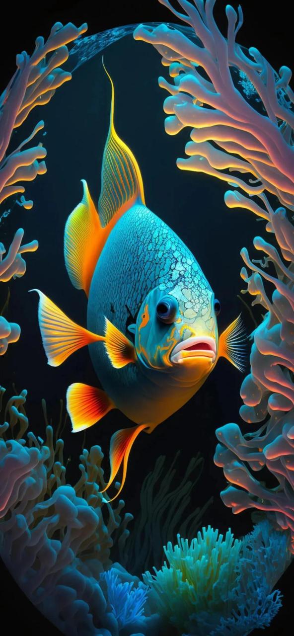 手机壁纸大鱼吃小鱼,年年有余