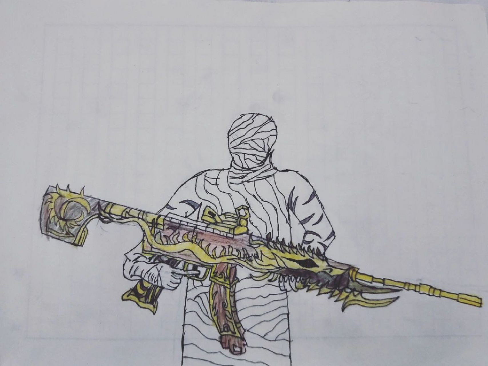 和平精英木乃伊绘画!!! !