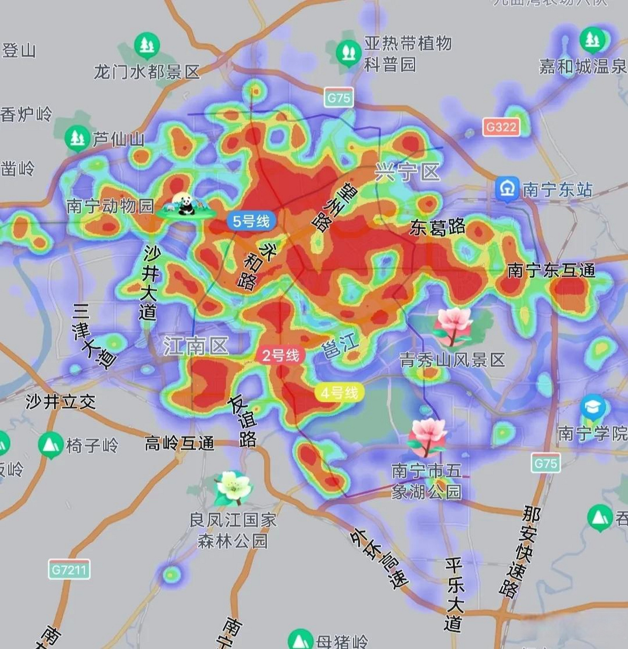 贵阳南宁热力图对比.