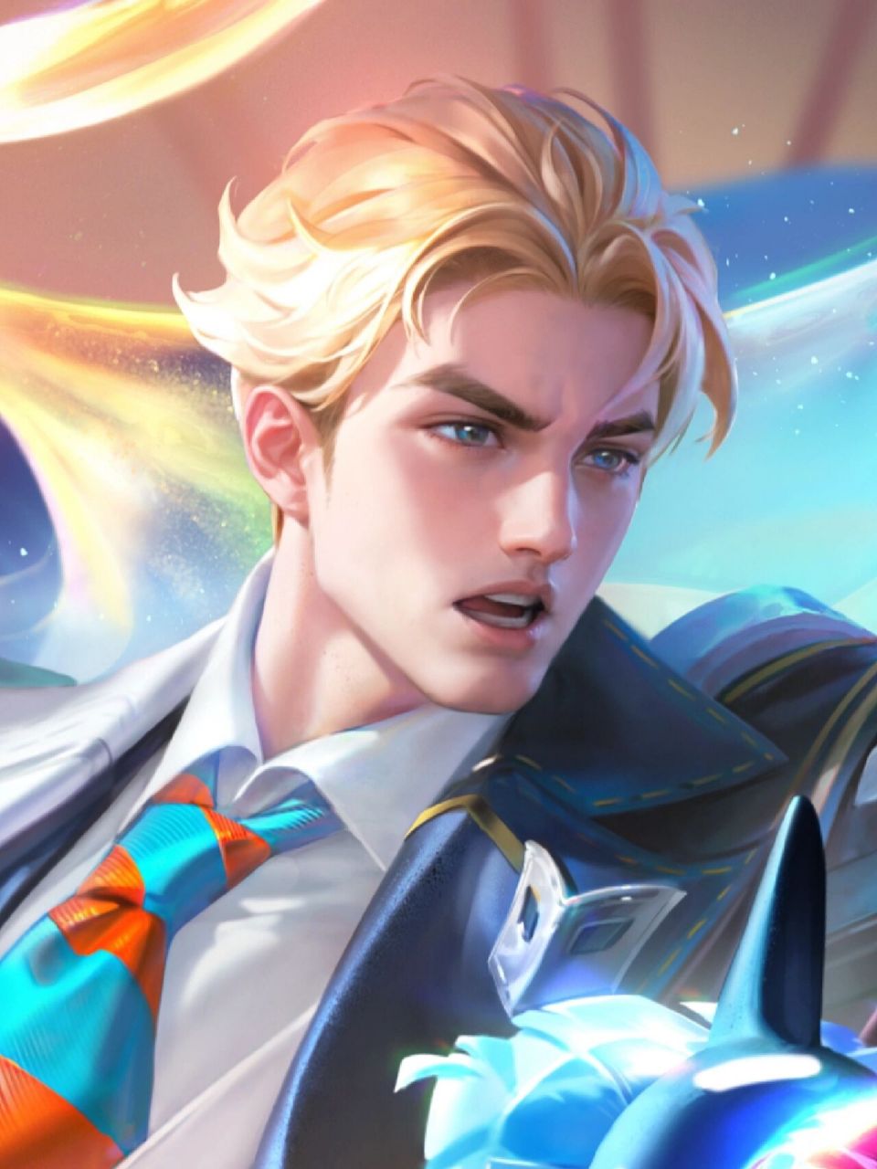 王者荣耀|亚瑟 安琪拉-追逃游戏 高清海报 安琪拉挺可爱的(除了头发我