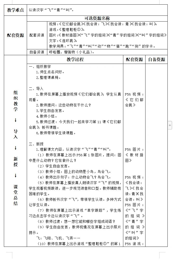 特殊教育教案之生活语文篇