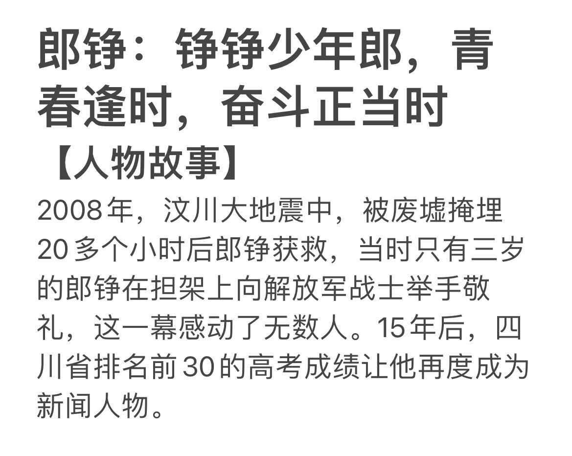 敬礼娃娃郎铮的故事图片