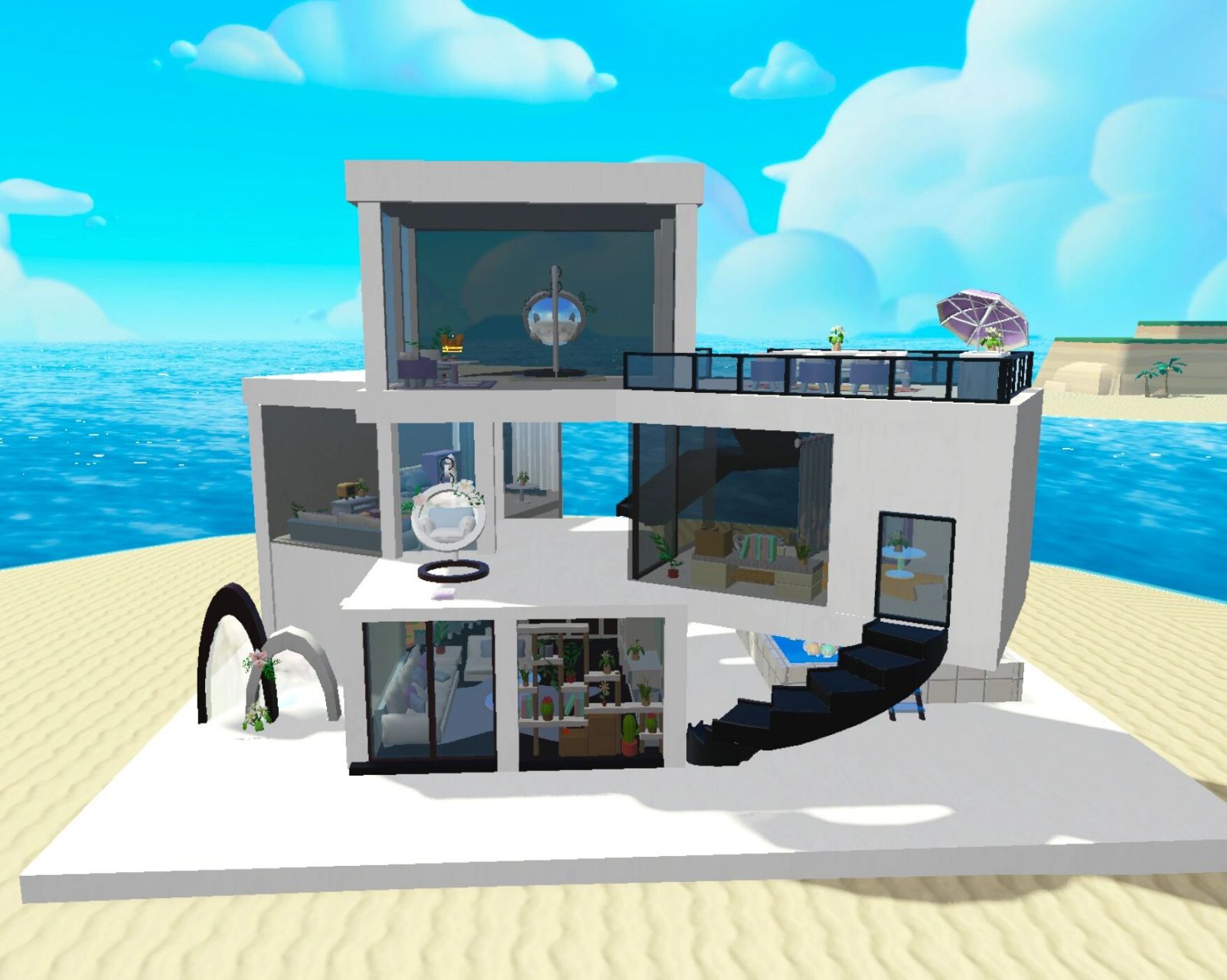 蛋仔派对庄园海景大别墅大完工!