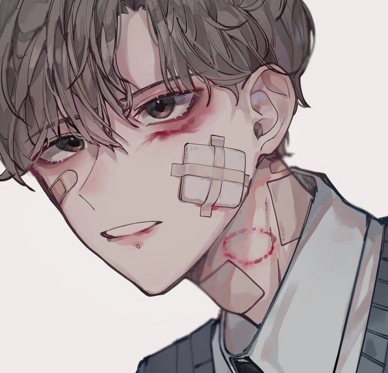 男生头像来一波 动漫卡通头像 酷酷的    	 这属于战损装吗 图源网络