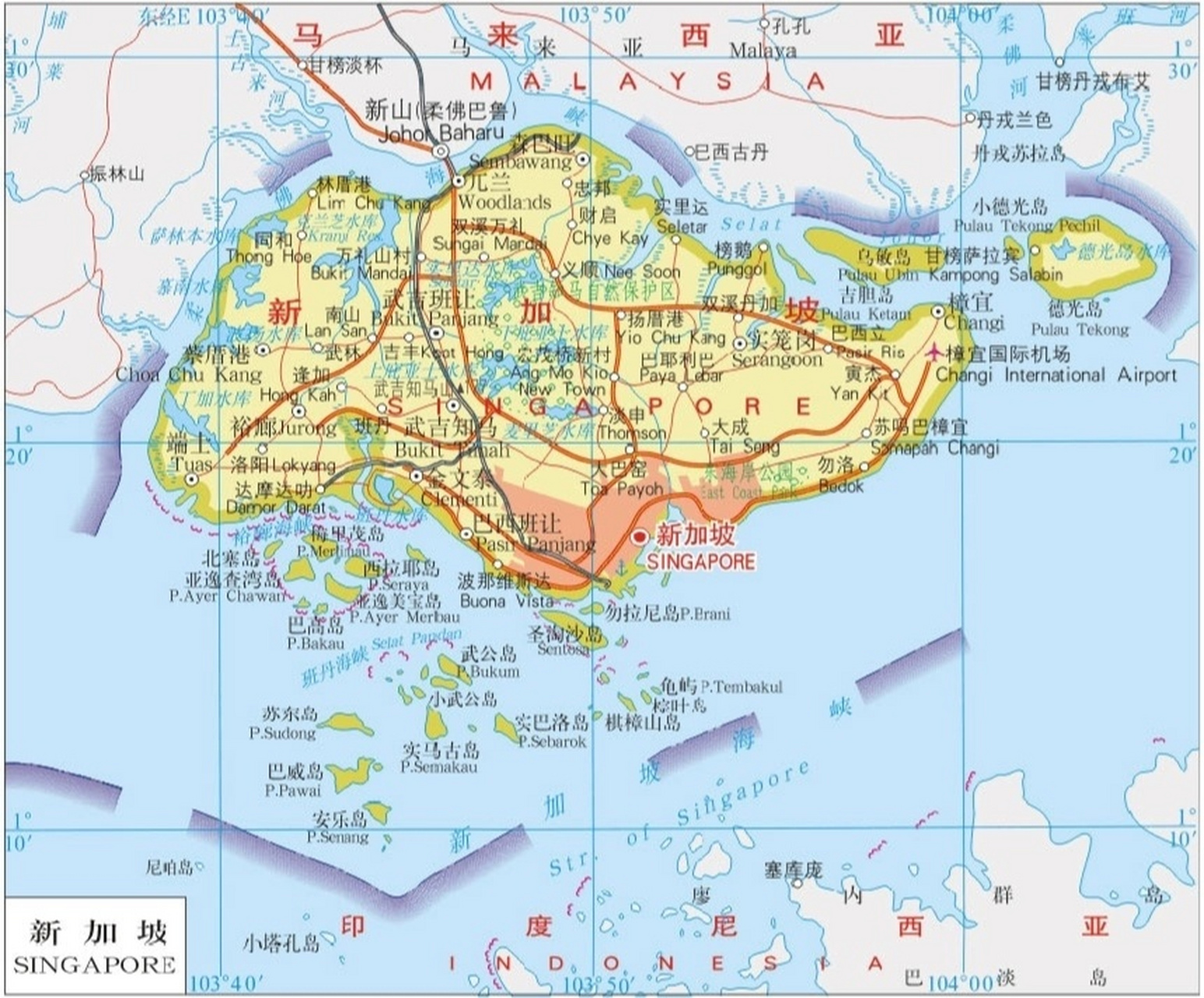 新加坡地图