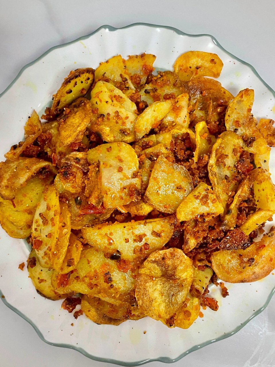 这样做的渣海椒土豆片我可是炫十盘757575 今日分享-渣海椒土豆