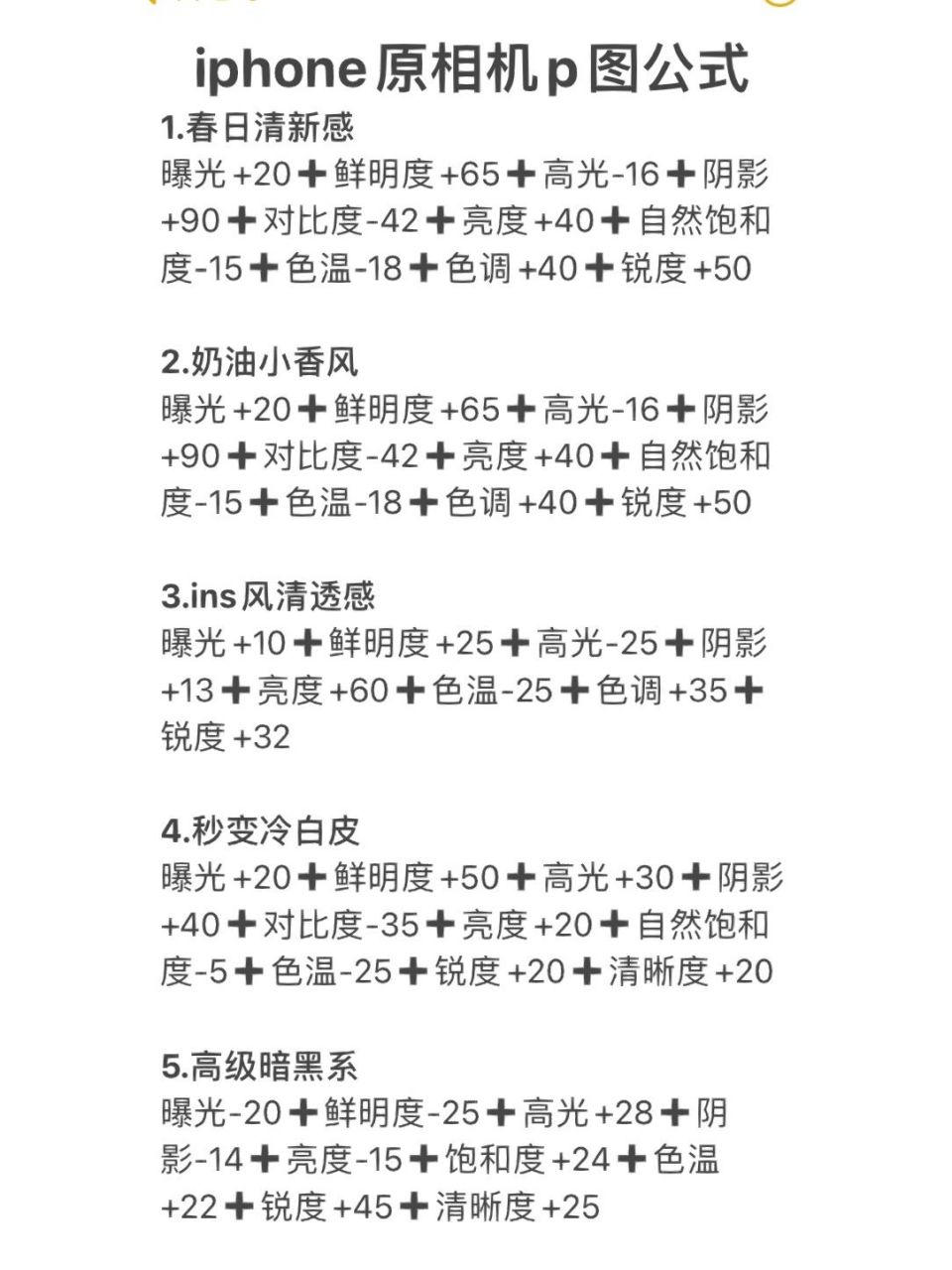 你不知道的iphone原相机万能p图公式 叮叮~今天给大