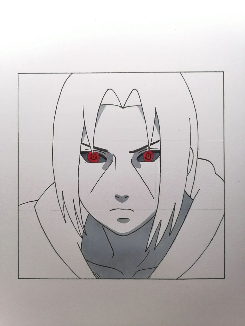 秽土转生鼬教程 #火影忍者# #手绘教程# #鼬