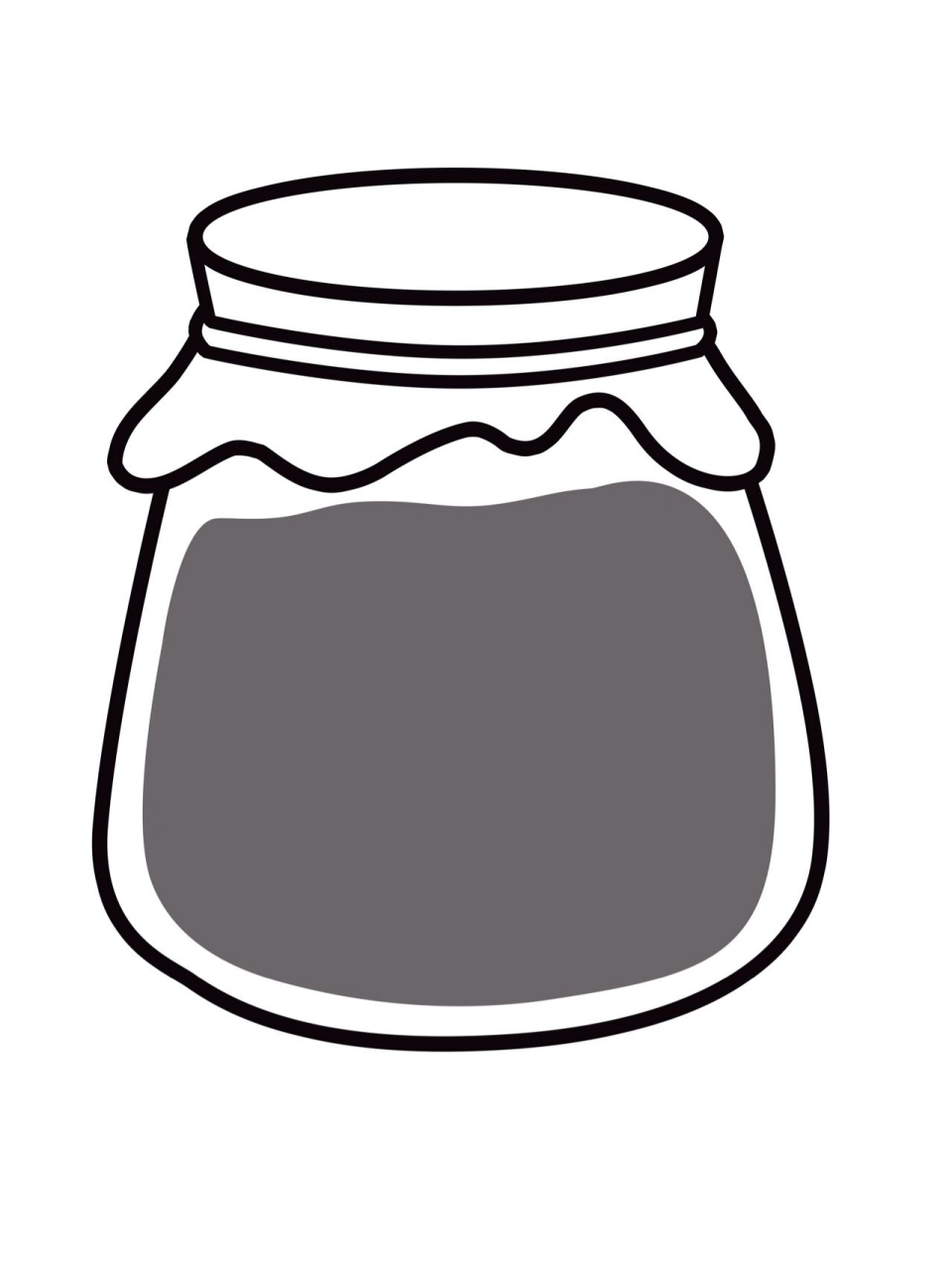 瓶子简笔画素材图 好多姐妹私信要的素材来啦～ 95做法:打印出来将