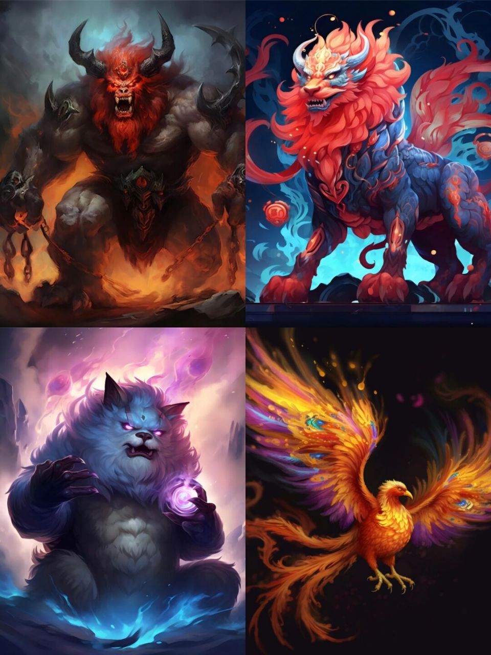 山海经异兽图-客订 #数字藏品# #山海经异兽# #我和ai有画说# #异兽# 