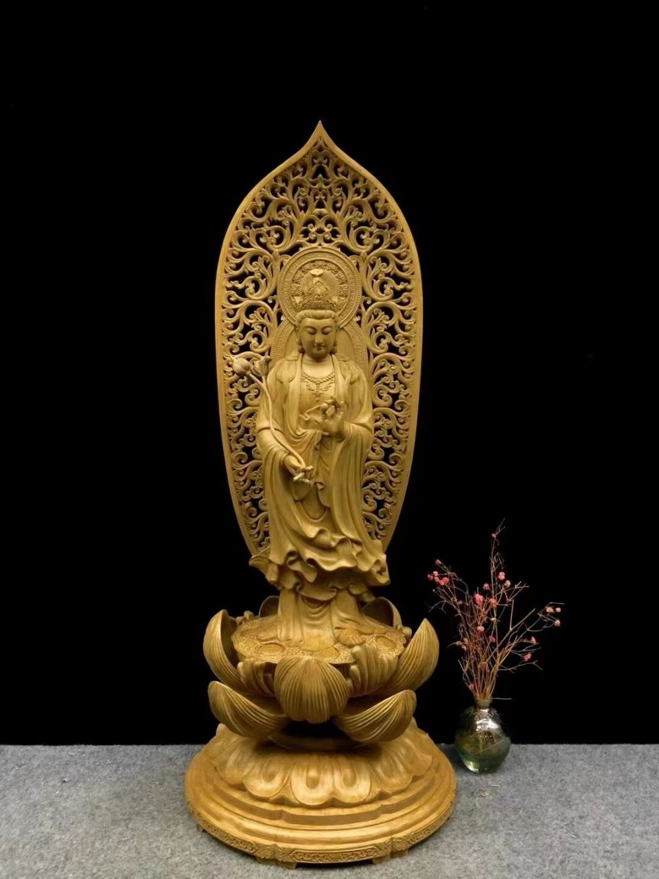 莲花观音摆件 莲花观音 观音保平安,招财吉祥,有求必应,事事如意,消灾