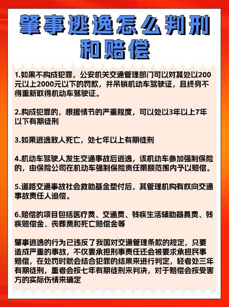 肇事逃逸会怎么惩罚?